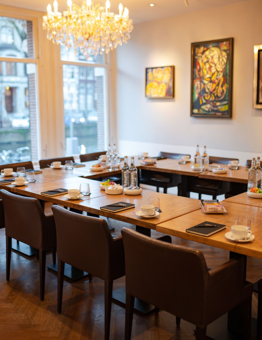 Bright and professional conference space at the Ambassade Hotel in Amsterdam