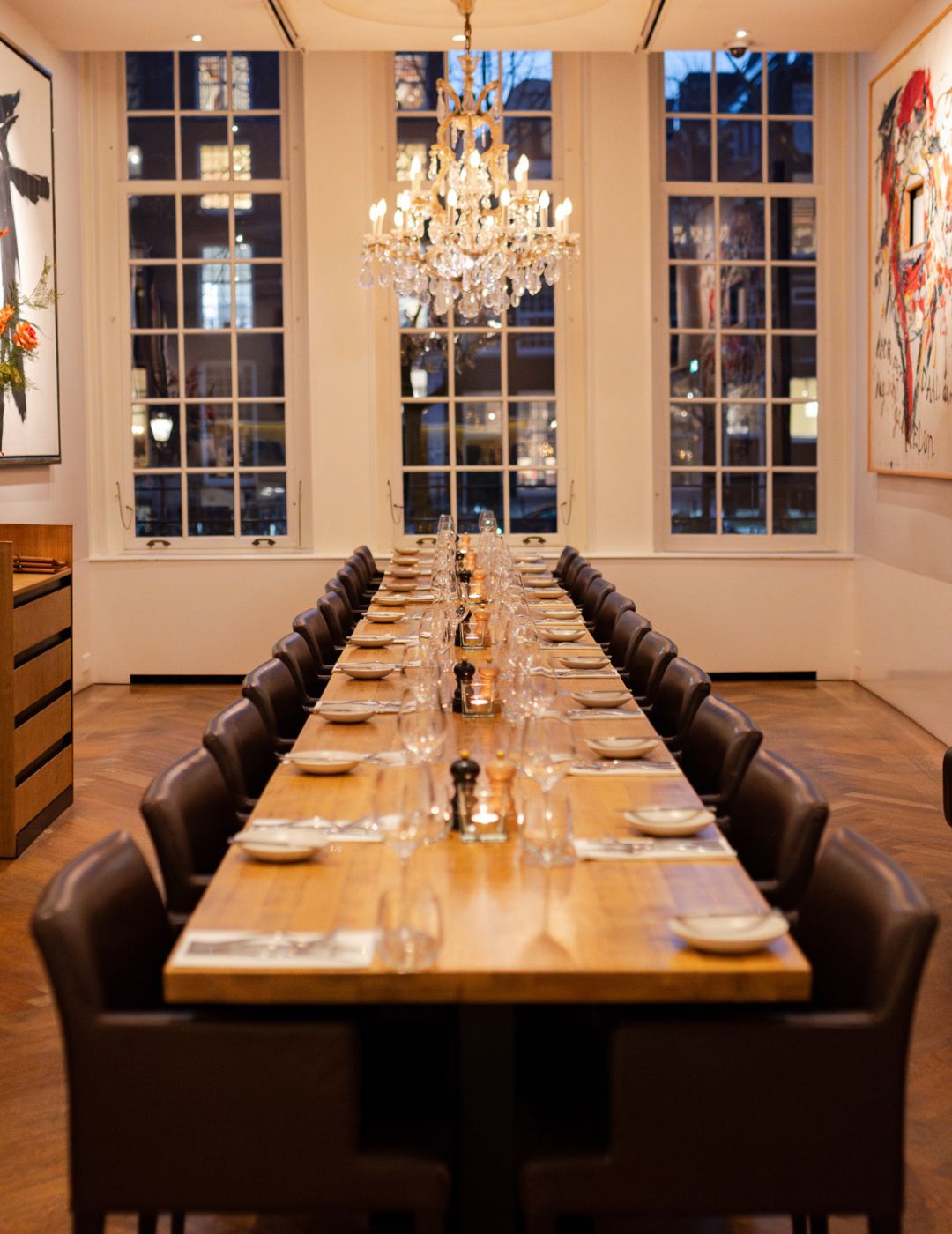 Elegant meeting room at the Ambassade Hotel in Amsterdam