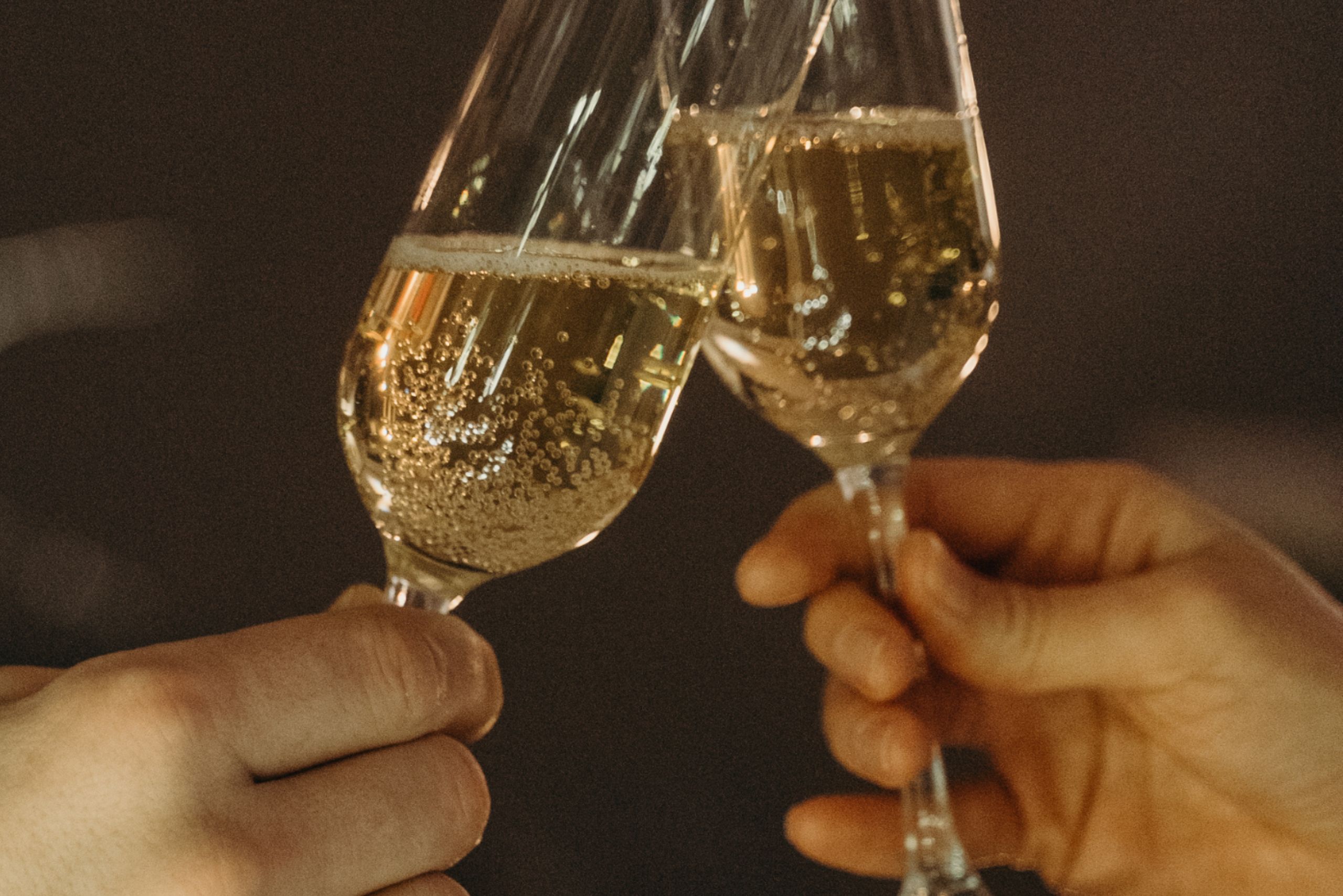 Champagne served at Brasserie Ambassade in Amsterdam