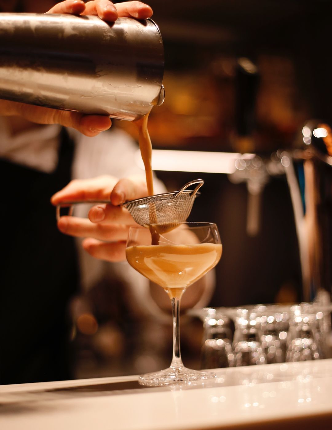 Signature cocktail served in the Library Bar at the Ambassade Hotel in Amsterdam