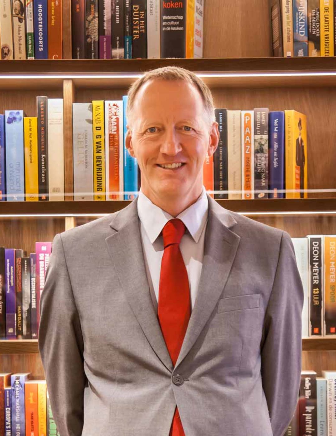  The Librarian of the Ambassade Hotel Amsterdam, host of the Library and guardian of its literary tradition.